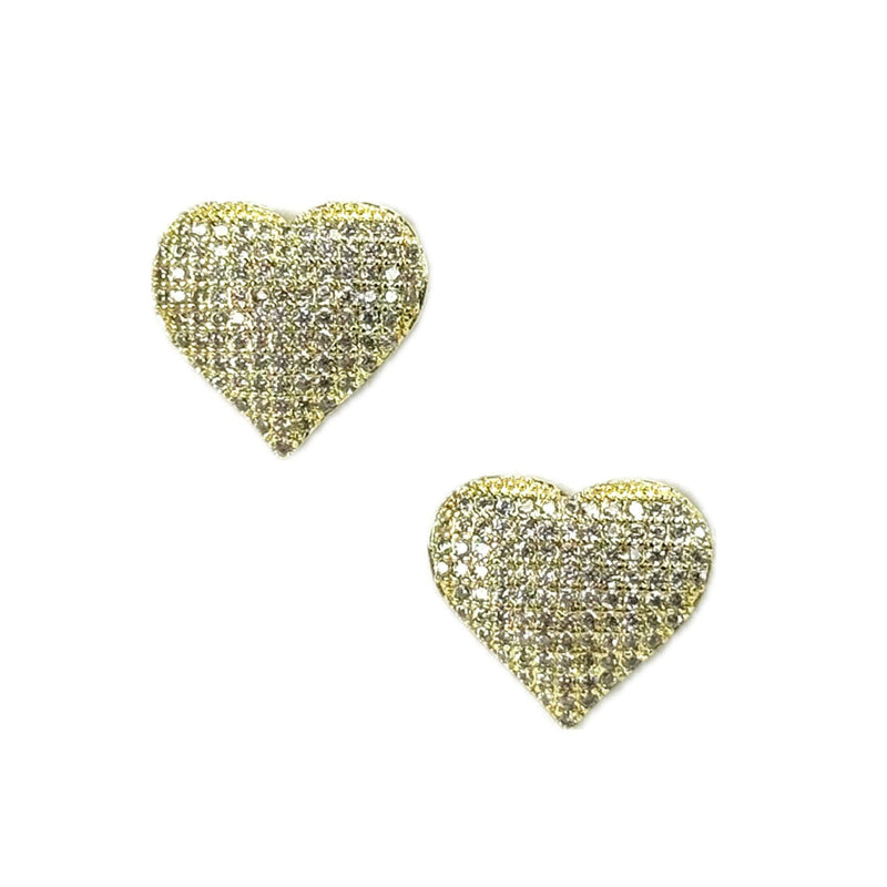 RHINSTONE HEART EARRING-1