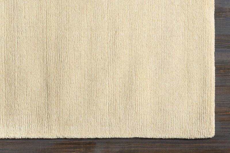 Sample Brockton Solid Wool Light Beige Area Rug-0