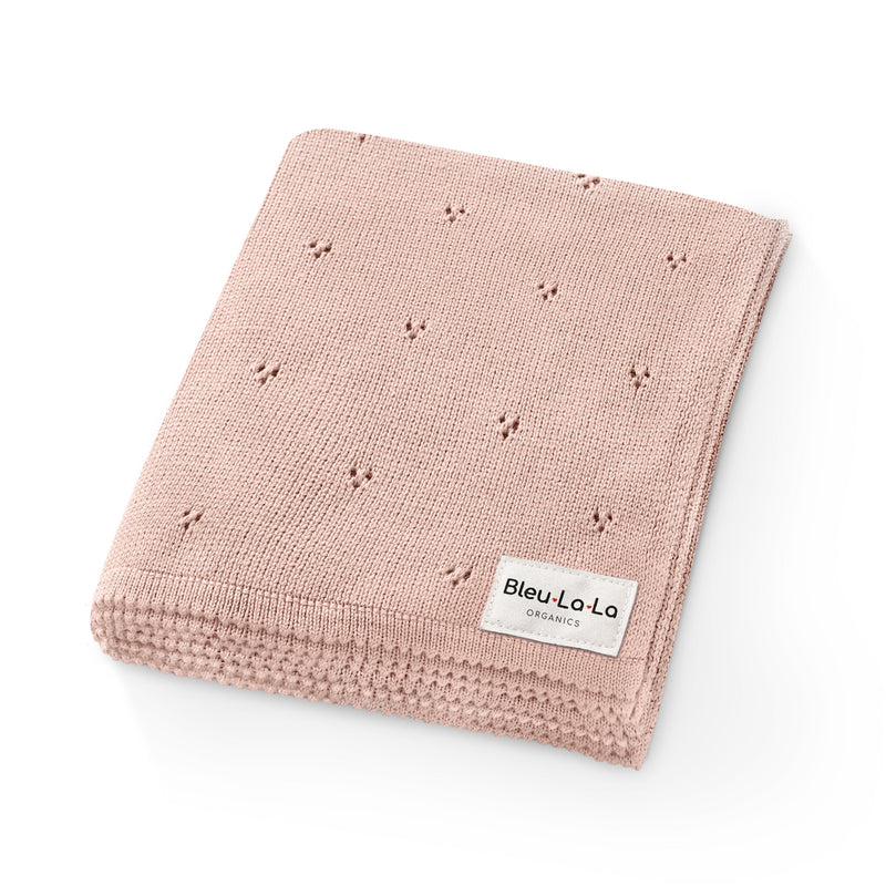 Organic Pointelle Luxury Knit Swaddle Blanket-9