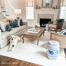 Brockton Solid Wool Light Beige Area Rug-1