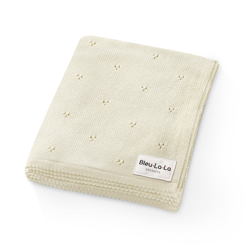 Organic Pointelle Luxury Knit Swaddle Blanket-8