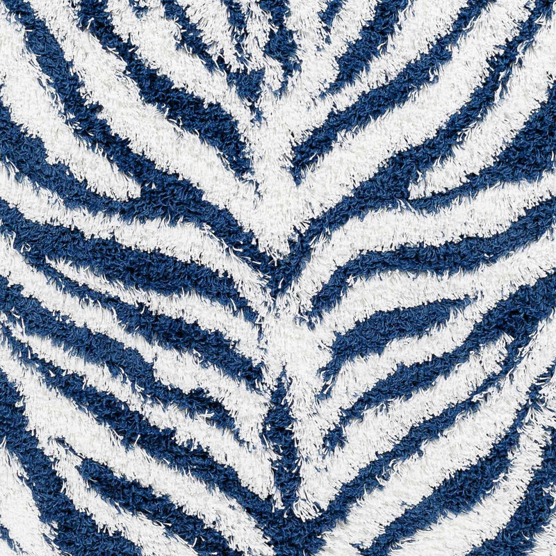 Sample Chaim Zebra Print Shag Area Rug-0