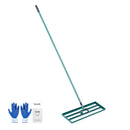 Lawn Leveling Rake, 30"x10" Level Lawn Tool, Heavy-duty Lawn Leveler with 78" Steel Extended Handle