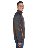 Men's Flux M?lange Bonded Fleece Jacket - CARBON/ OLY RED - S