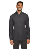 Men's Fusion ChromaSoft(TM) Pique Quarter-Zip - BLACK - S