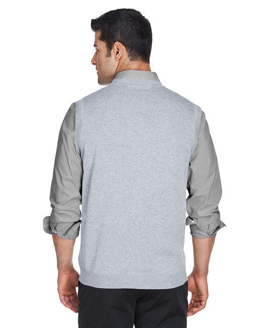 Adult V-Neck Vest - GREY HEATHER - XS