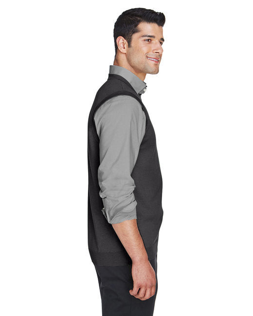 Adult V-Neck Vest - GREY HEATHER - XS