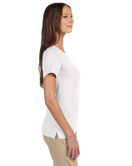 Ladies' Perfect Fit(TM) Shell T-Shirt - WHITE - XS