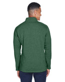 Men's Bristol Full-Zip Sweater Fleece Jacket - GREY HEATHER - S