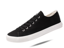 Simple Black/White Skateboard Gum Grip Skateboard Canvas Sneakers Men