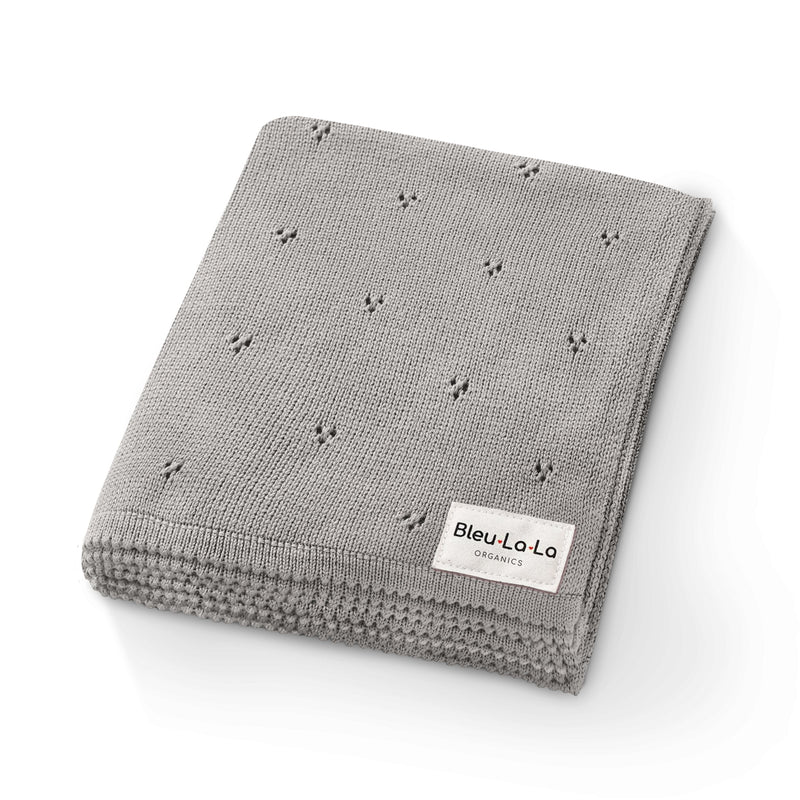 Organic Pointelle Luxury Knit Swaddle Blanket-6