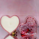 Dozen Roses Scent Luxury Candle Heart Shape Glass Reusable Container-1