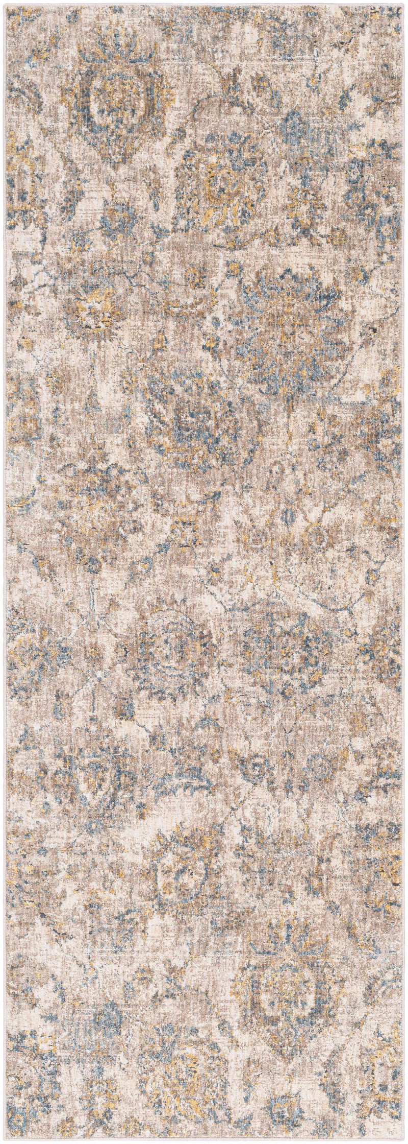 Morinville Teal Floral Rug-8