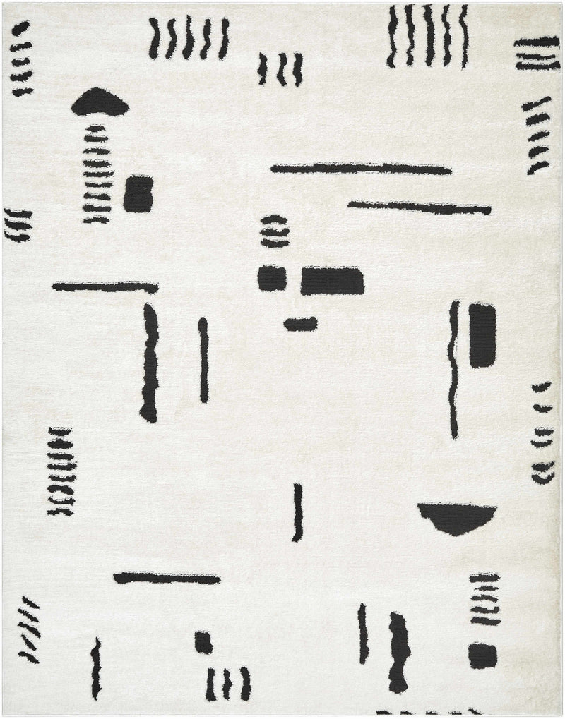 Sample Winda Black & White Area Rug-0