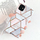 KP KOOL PRODUCTS New Marble Case Compatible with iPhone (12/12 Pro)/12 Pro Max, Geometric Marble Case Hard PC Bumper Protective & Shockproof Shell Cover (12 Pro Max, Blue)-6