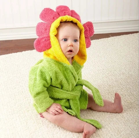 Bathrobe baby animal shape-0