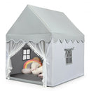 Kids Large Play Castle Fairy Tent with Mat-Gray - Color: Gray