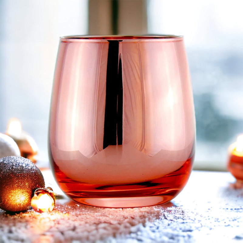 Cozy Winter Day Candle Rose Gold-0