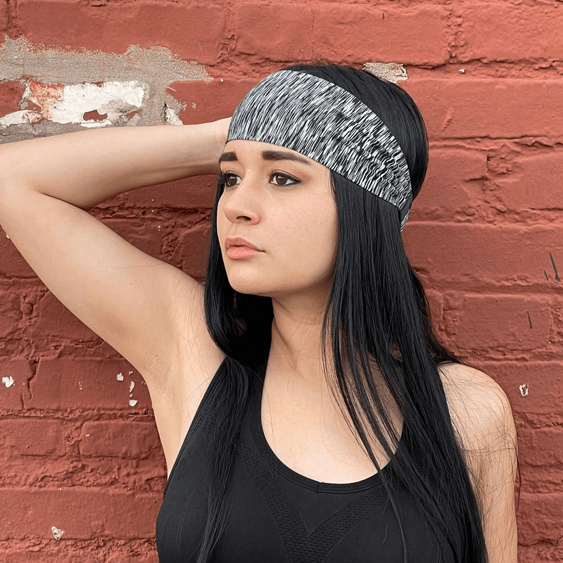 Extra-Wide Sport and Fitness Sweat-Wicking Headband-1