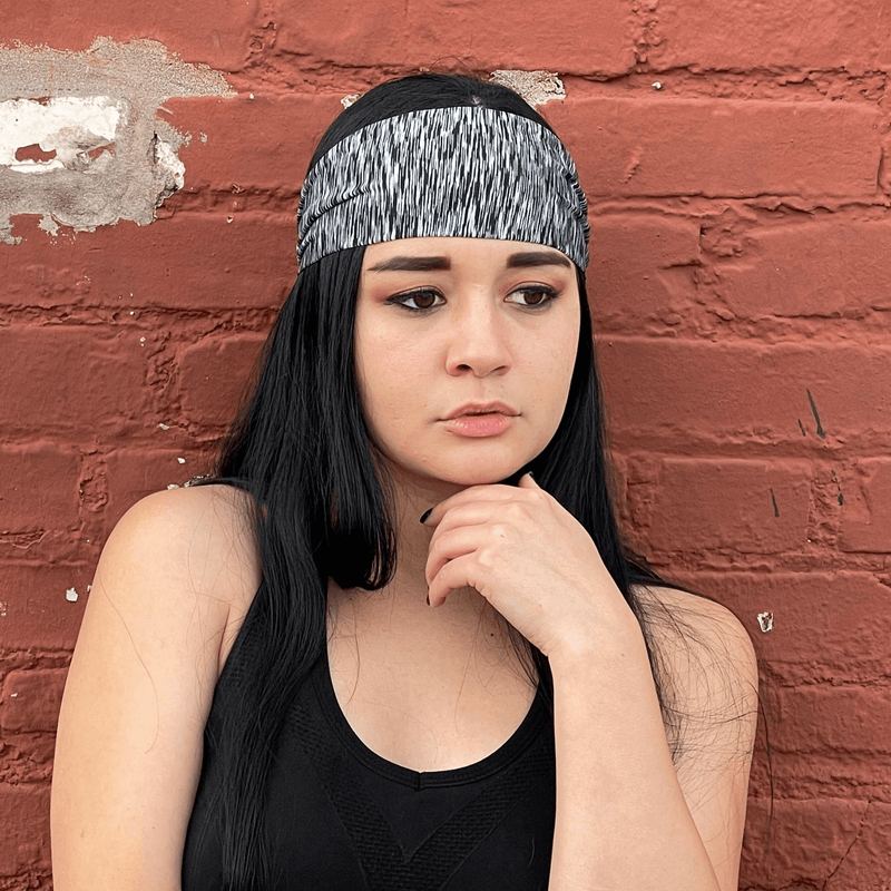 Extra-Wide Sport and Fitness Sweat-Wicking Headband-4