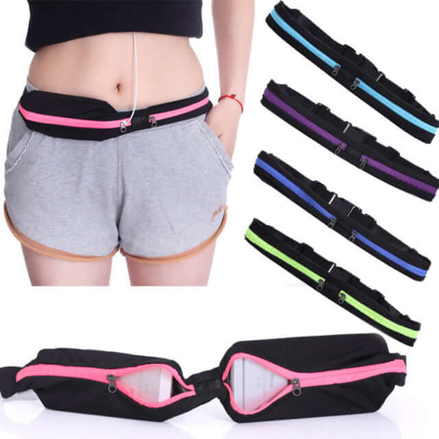 Stride Dual Pocket Running Belt and Travel Fanny Pack for All Outdoor Sports-0