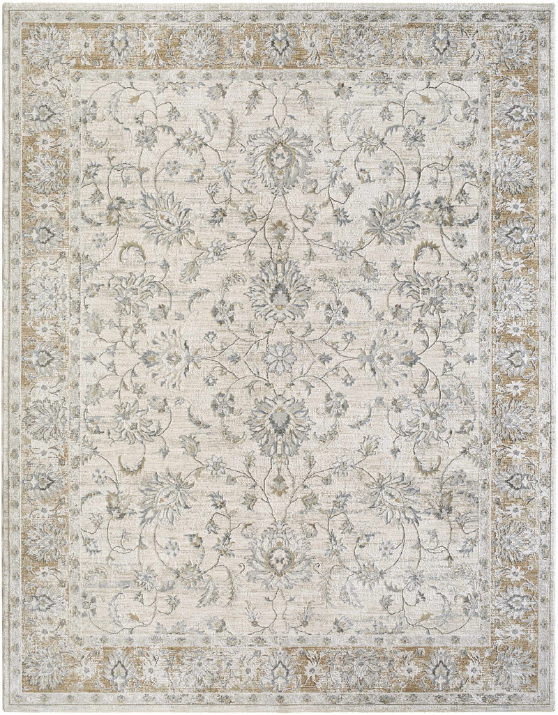 Sample Kerem Cream Damask Area Rug-0