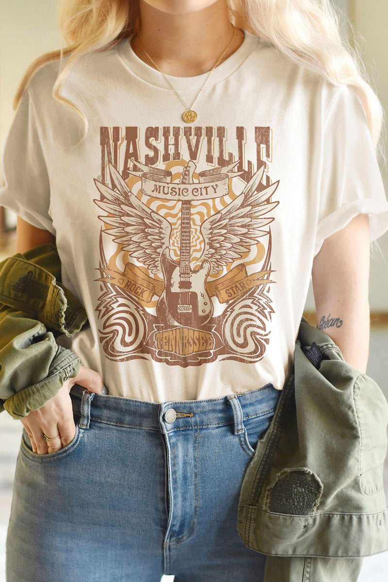 Nashville music City Graphic Tee-4