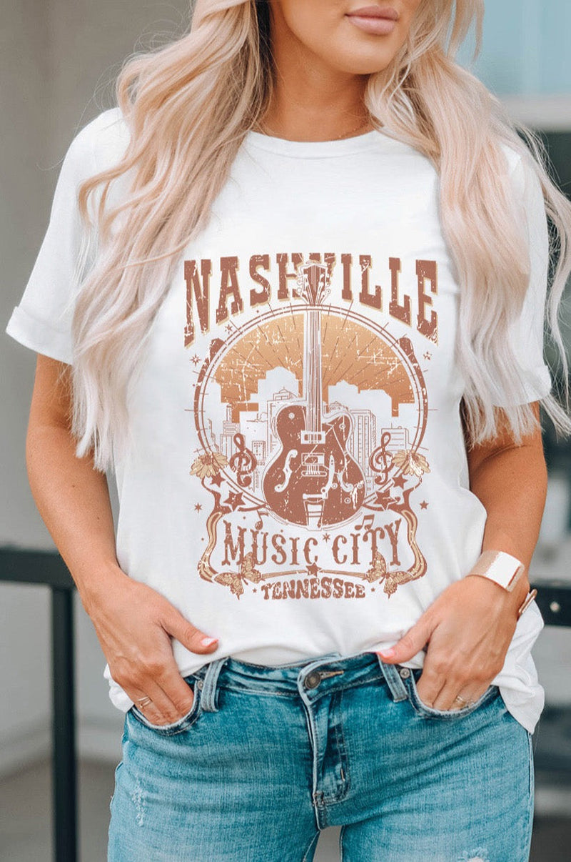 Nashville music City Graphic Tee-3