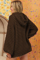 Brynn Bubble Textured Waffle Hoodie-3