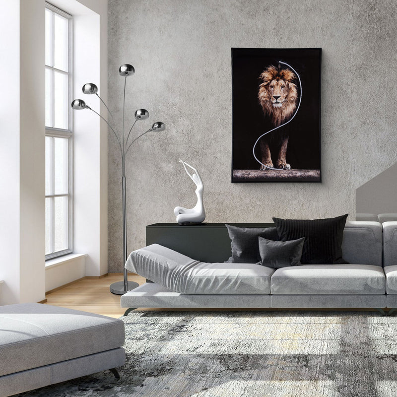 Lion Wall Art with LED Lights-2