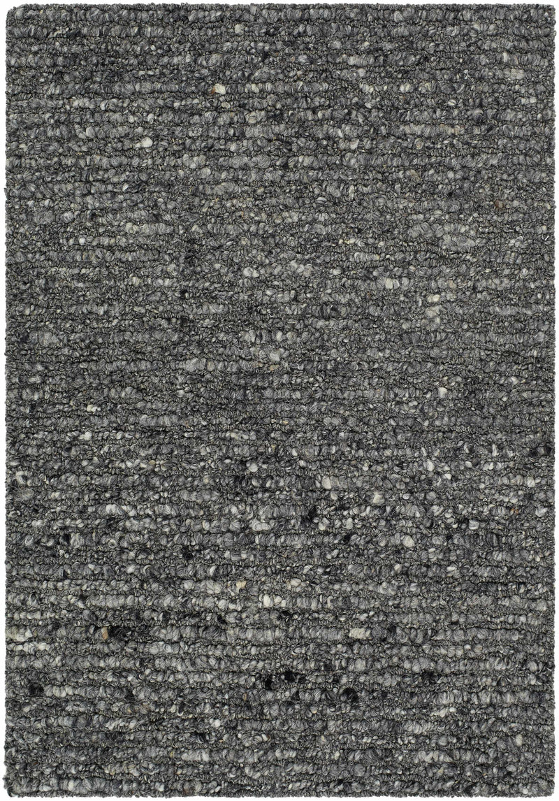 Sample Winta Black Wool Area Rug-0