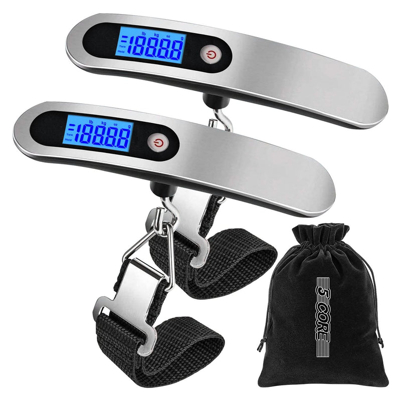 5Core Digital Luggage Scale Weight Scale Travel Hanging Baggage Weighing Machine-5