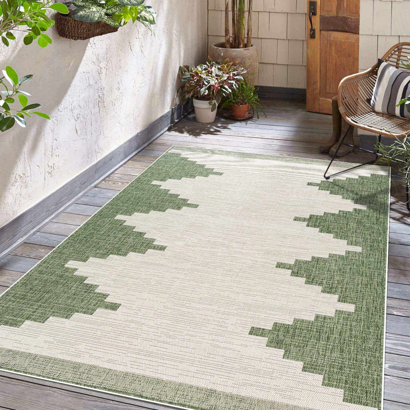 Sample Djugun Green Indoor & Outdoor Rug-0