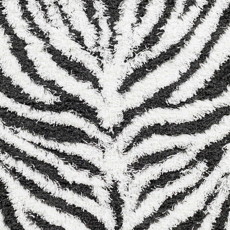 Sample Anne Zebra Print Shag Area Rug-0