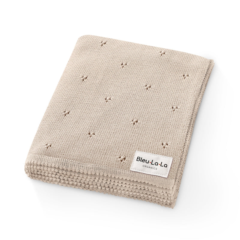 Organic Pointelle Luxury Knit Swaddle Blanket-10