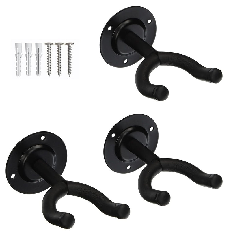 5 Core Guitar Wall Mount Hanger Display Guitar Wall Holder Hook w Screws Soft Padding-0