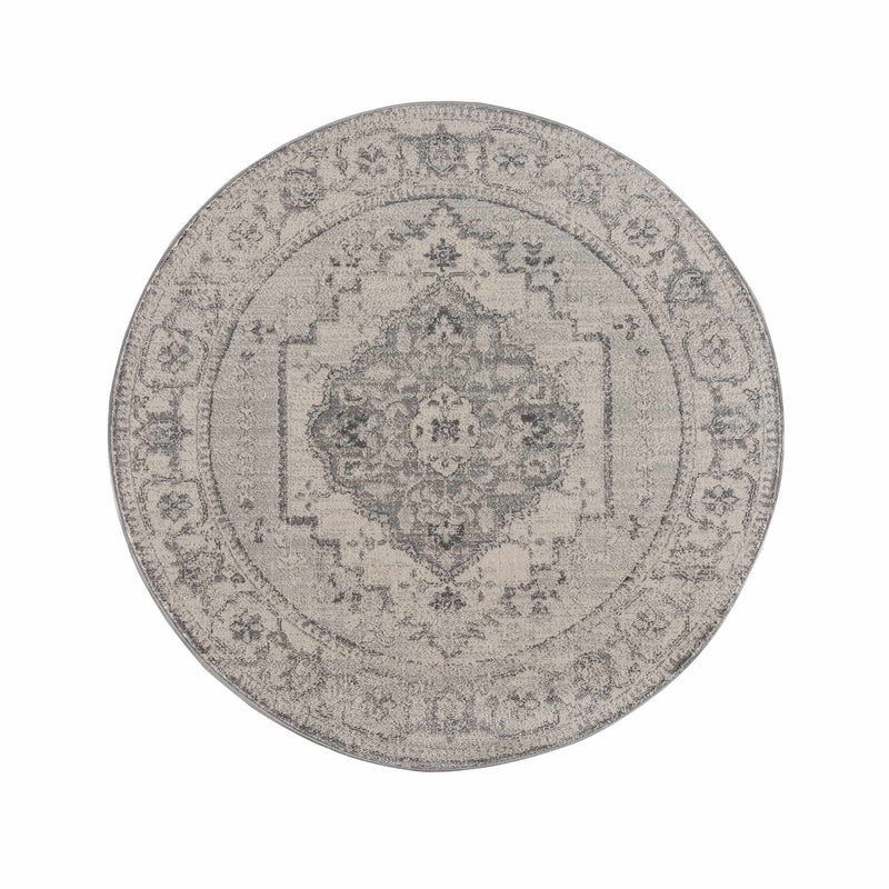 Ivory & Gray Medallion Rug TGS2315-6