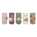 Set of 5 Non-Slip Socks for Children-3