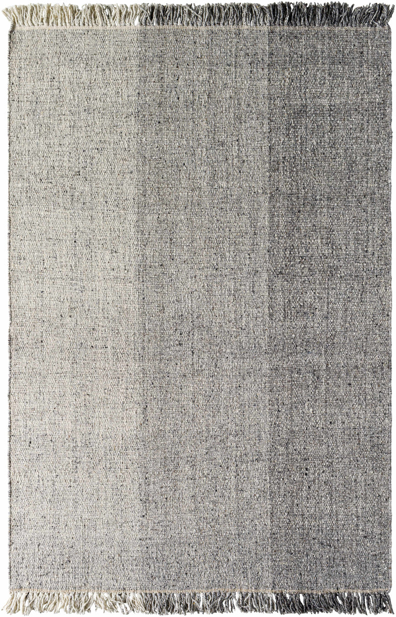 Sample Penha Gray Monochrome Wool Area Rug-0