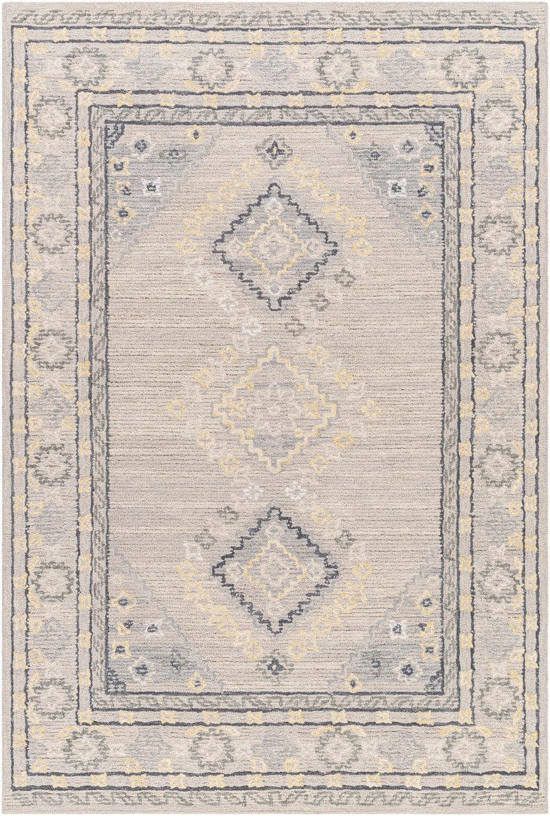 Sample Alena Gray Wool Blend Area Rug-0