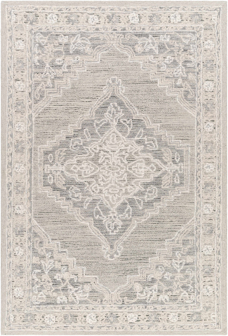 Sample Nani Gray Wool Blend Area Rug-0