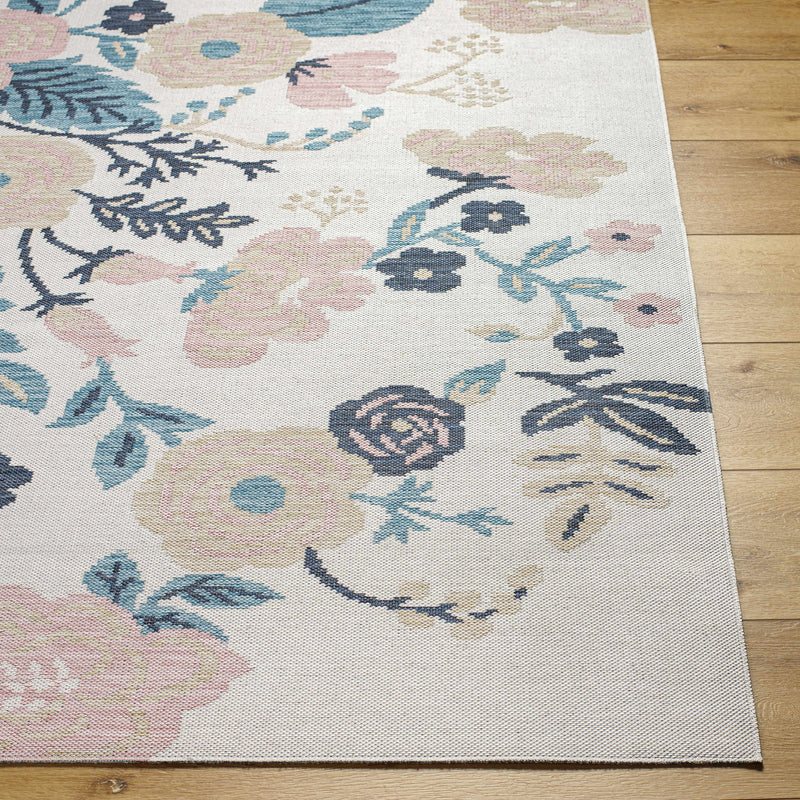 Sample Ponto Cream & Blue Floral Area Rug-0