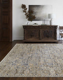 Sample Margaret Damask Brown Washable Area Rug - Livabliss x Becki Owens-0