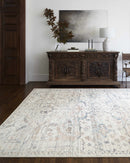 Sample Marlene Damask Off White & Blue Area Rug - Livabliss x Becki Owens-0