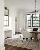 Sample Marlene Damask Brown & Blue Area Rug - Livabliss x Becki Owens-0