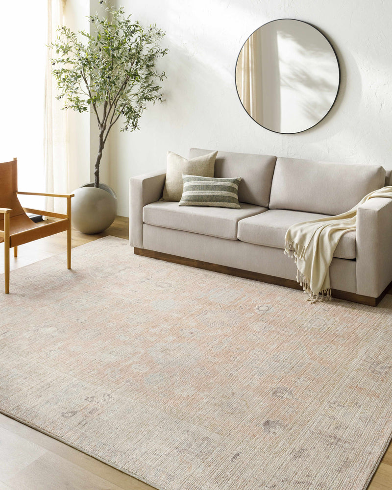 Sample Marlene Damask Blush Area Rug - Livabliss x Becki Owens-0