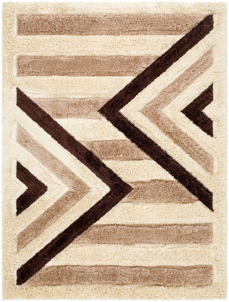 Sample Abeje Chocolate Brown Area Rug-0