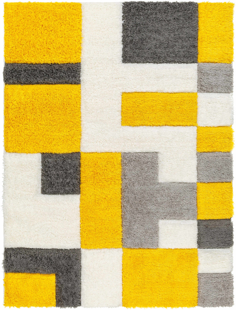 Sample Greya Yellow & Gray Area Rug-0