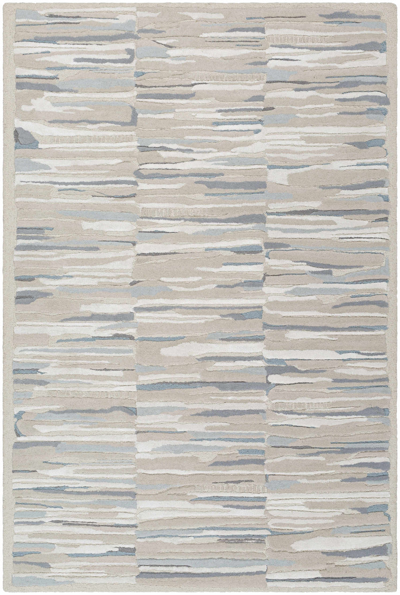 Sample Janis Beige & Blue Area Rug-0