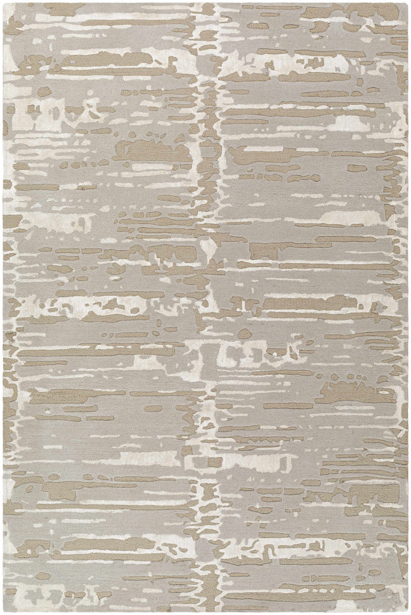 Sample Kadin Gray Abstract Area Rug-0